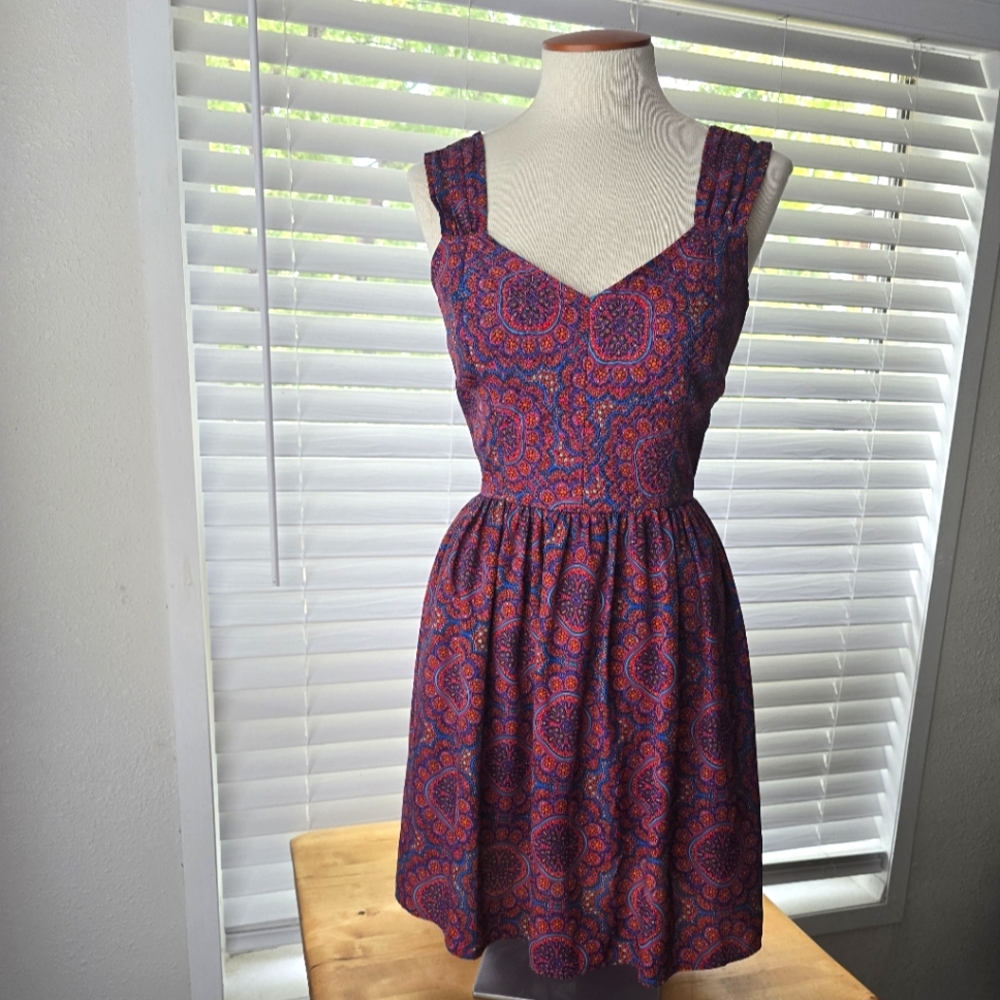Band of gypsies paisley mini dress